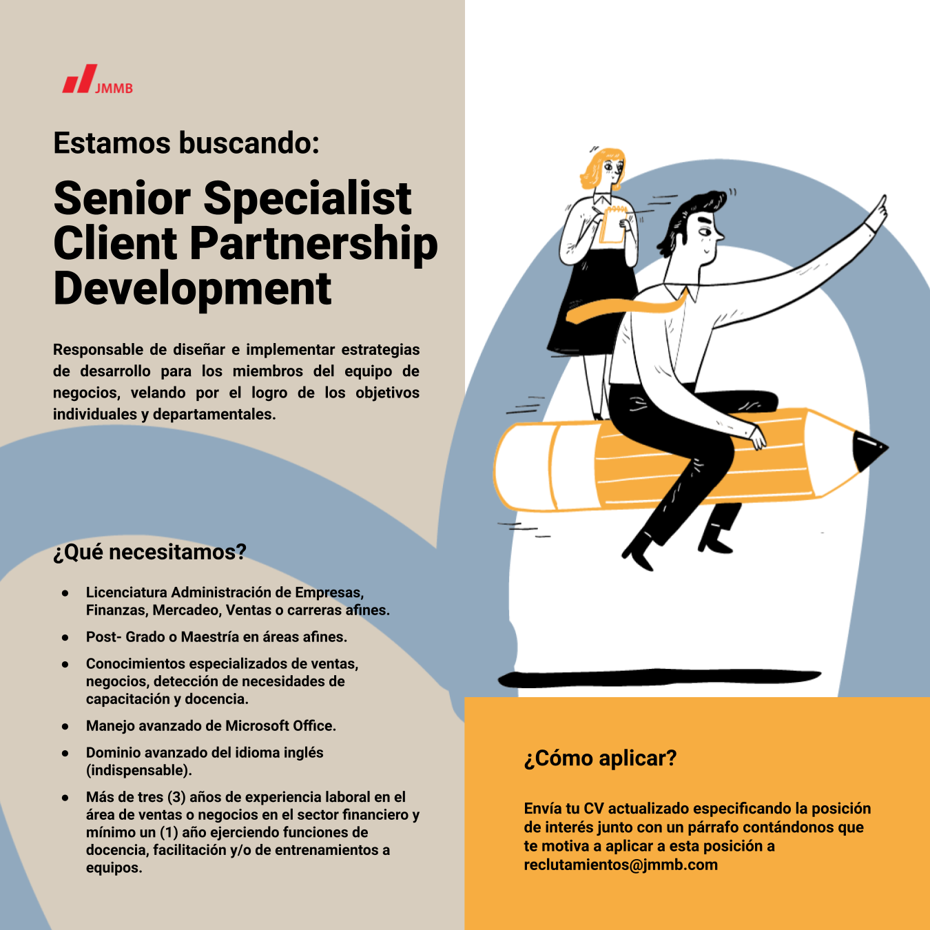 Senior specialist client partnership development